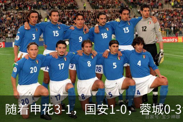 随着申花3-1，国安1-0，蓉城0-3海港，积分榜更新：争冠保级生变